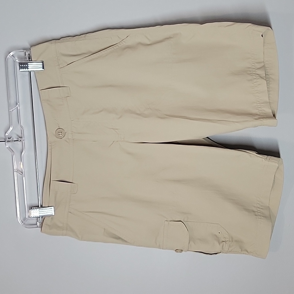 Columbia Cream East Ridge Nylon Cargo Shorts